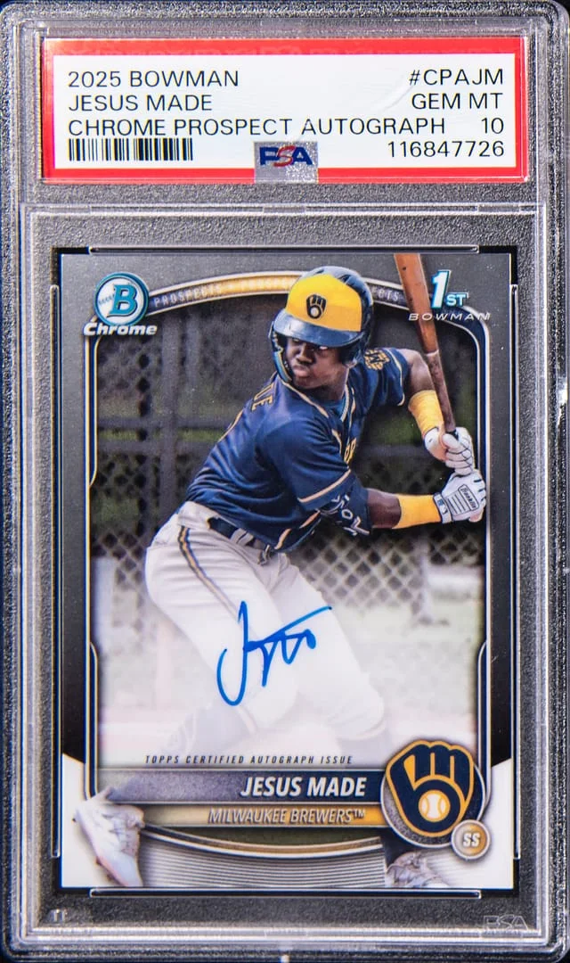 2025 Bowman Chrome Jesus Made Prospect Autograph #CPAJM card image