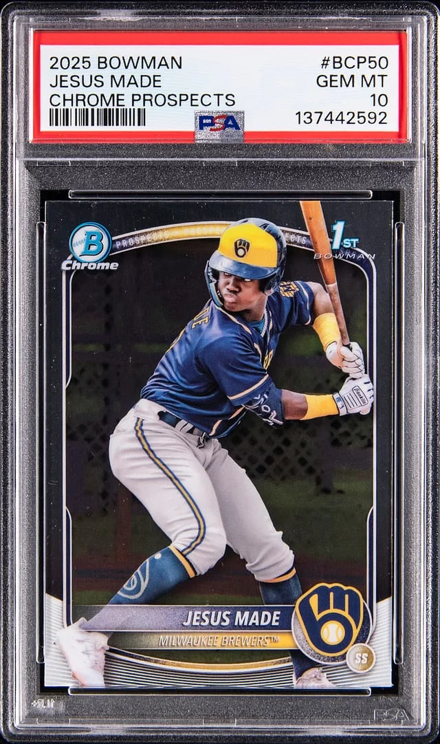 2025 Bowman Chrome Prospects Jesus Made #BCP-50 card image