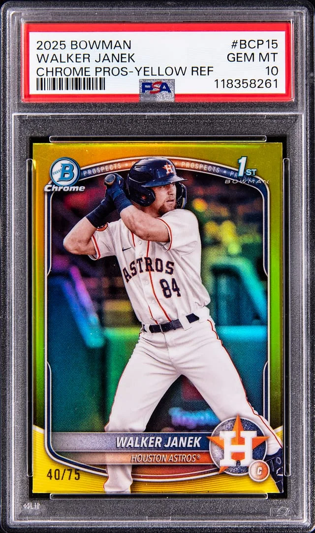 2025 Bowman Chrome Prospects Walker Janek #BCP-15 card image