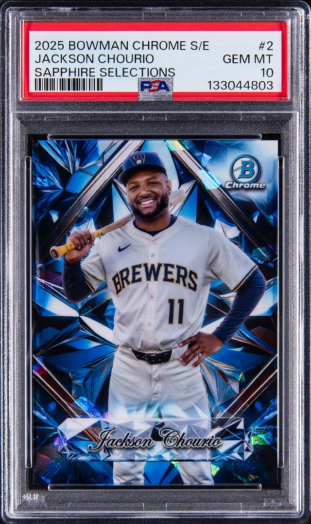 2025 Bowman Chrome Sapphire Jackson Chourio Selections #SS-2 card image