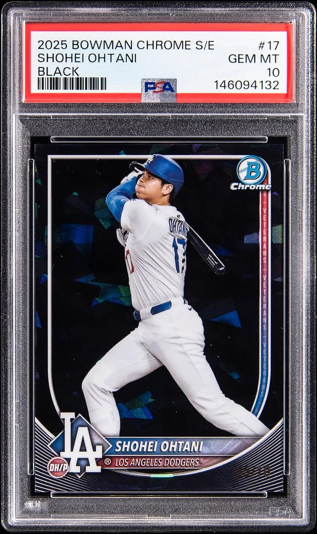 2025 Bowman Chrome Sapphire Shohei Ohtani Edition Black #17 card image