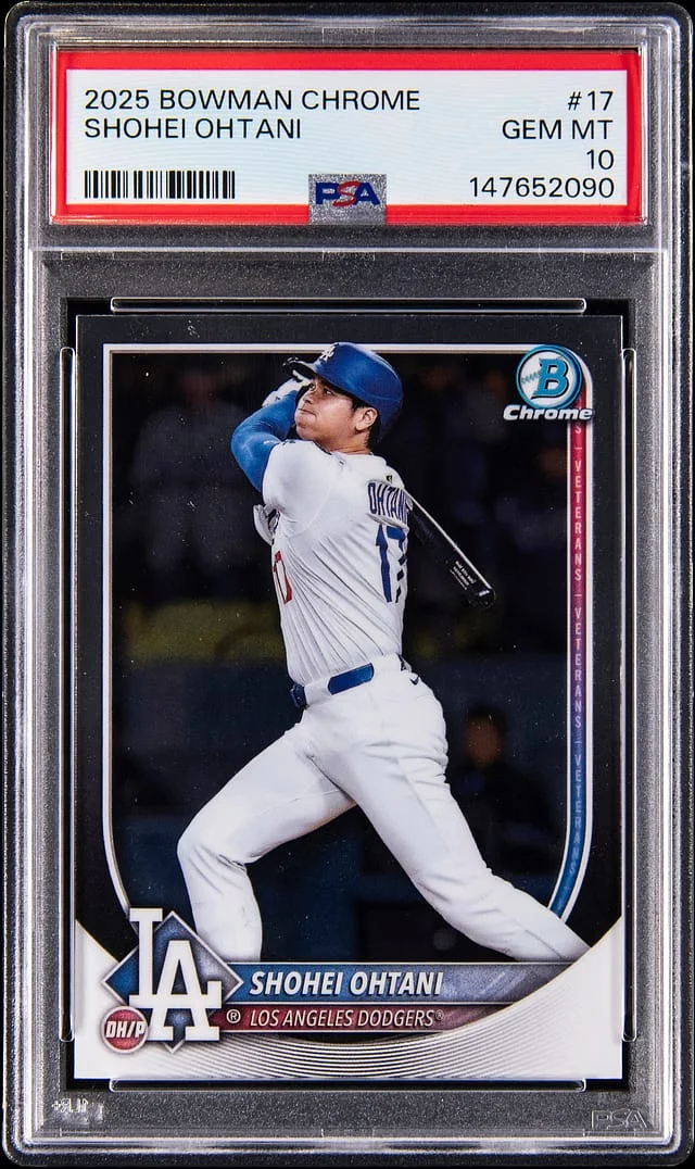 2025 Bowman Chrome Shohei Ohtani #17 card image