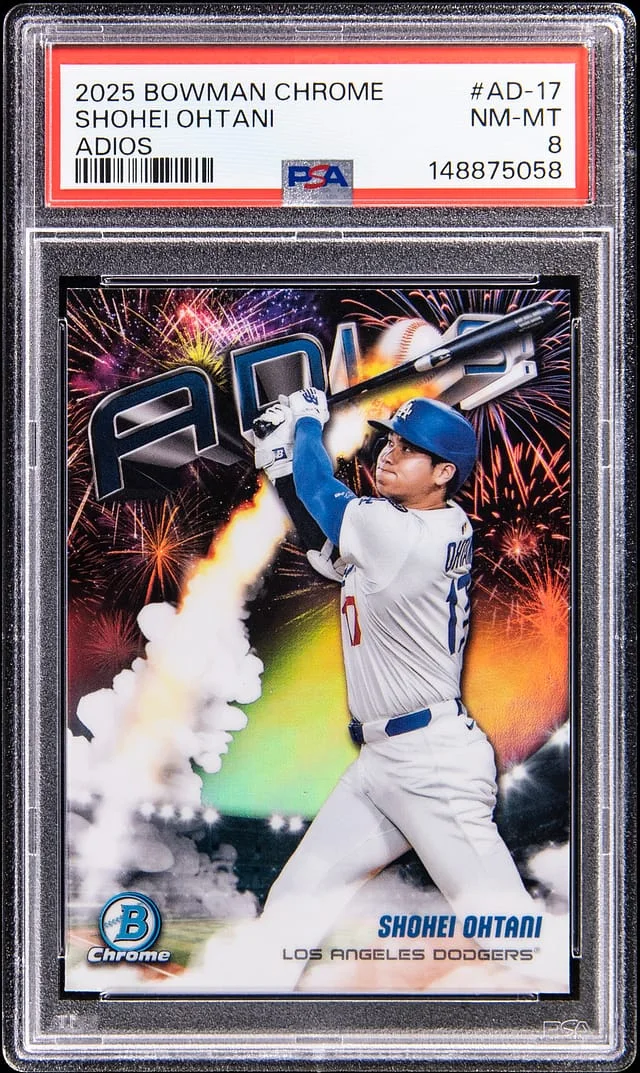 2025 Bowman Chrome Shohei Ohtani Adios SuperFractor #AD-17 card image
