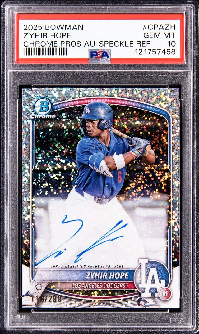 2025 Bowman Chrome Zyhir Hope Prospect Autographs #CPA-ZH card image
