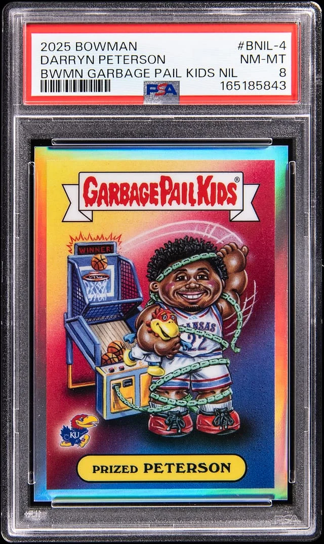 2025 Bowman Darryn Peterson Bowman Garbage Pail Kids NIL #BNIL-4 card image