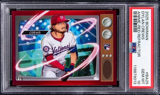 2025 Bowman Dylan Crews Anime Red Refractor #BA-25 card image