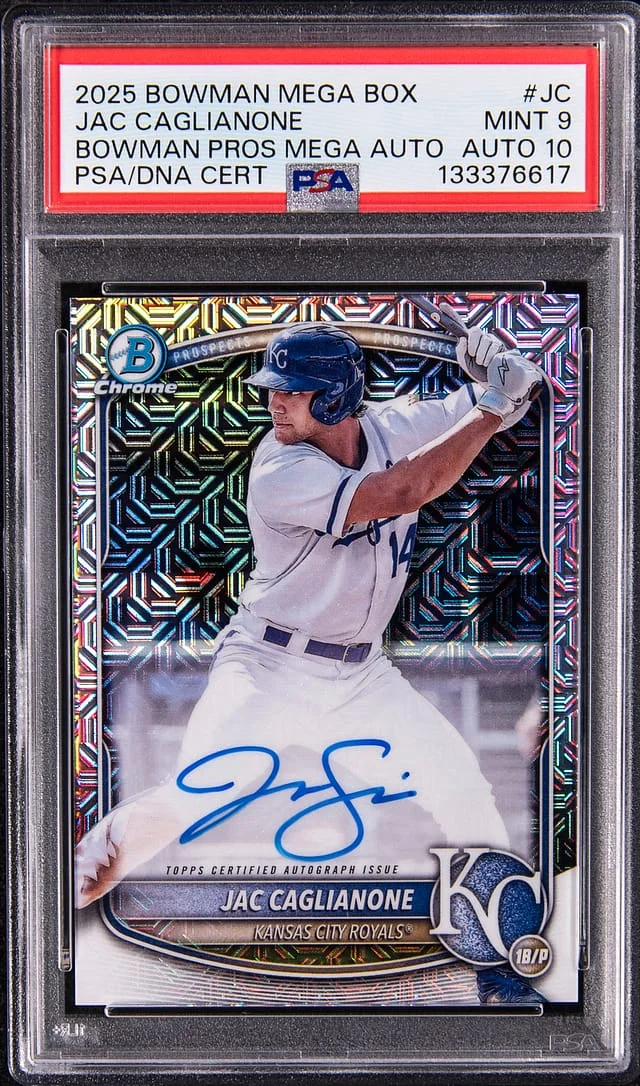 2025 Bowman Jac Caglianone Mega Box Bowman Prospects Mega Autographs #BMA-JC card image