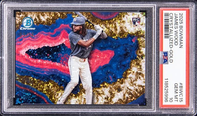 2025 Bowman James Wood Crystallized Gold #BWC-15 card image