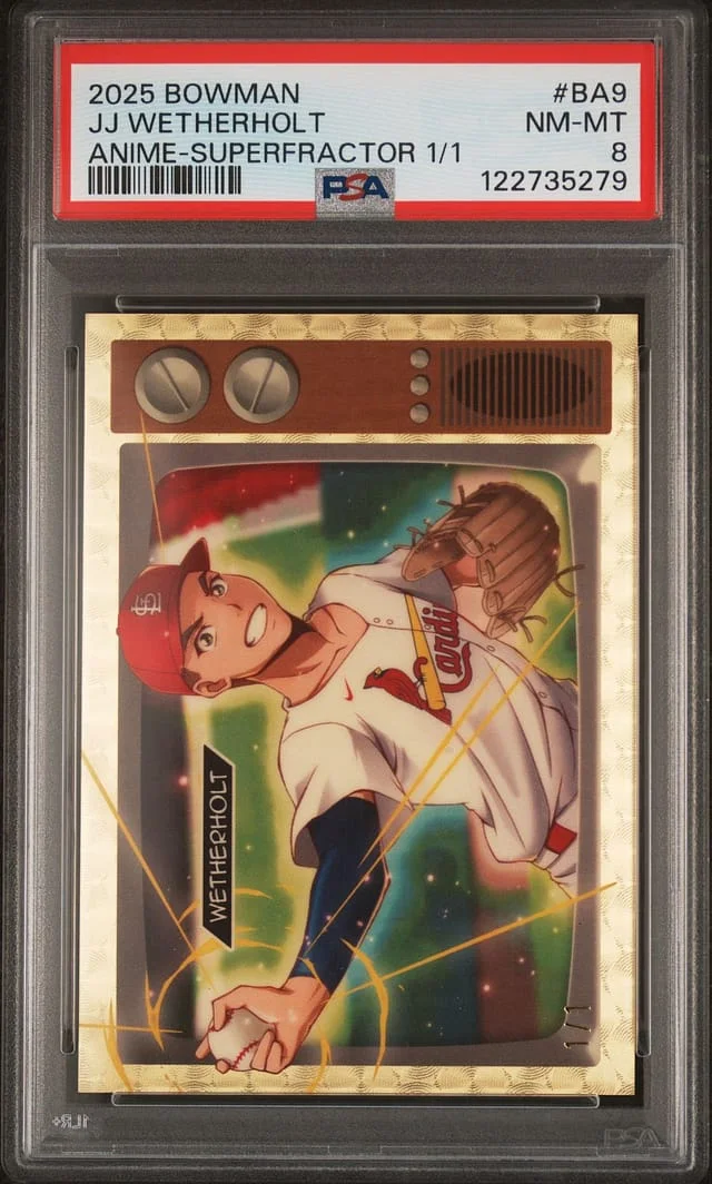 2025 Bowman JJ Wetherholt Anime Superfractor #BA-9 card image