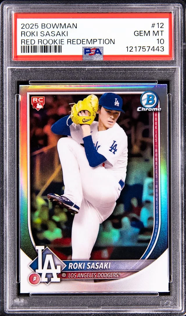 2025 Bowman Roki Sasaki Red Redemption #12 card image