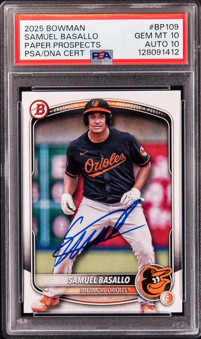 2025 Bowman Samuel Basallo Paper Prospects #BP-109 card image