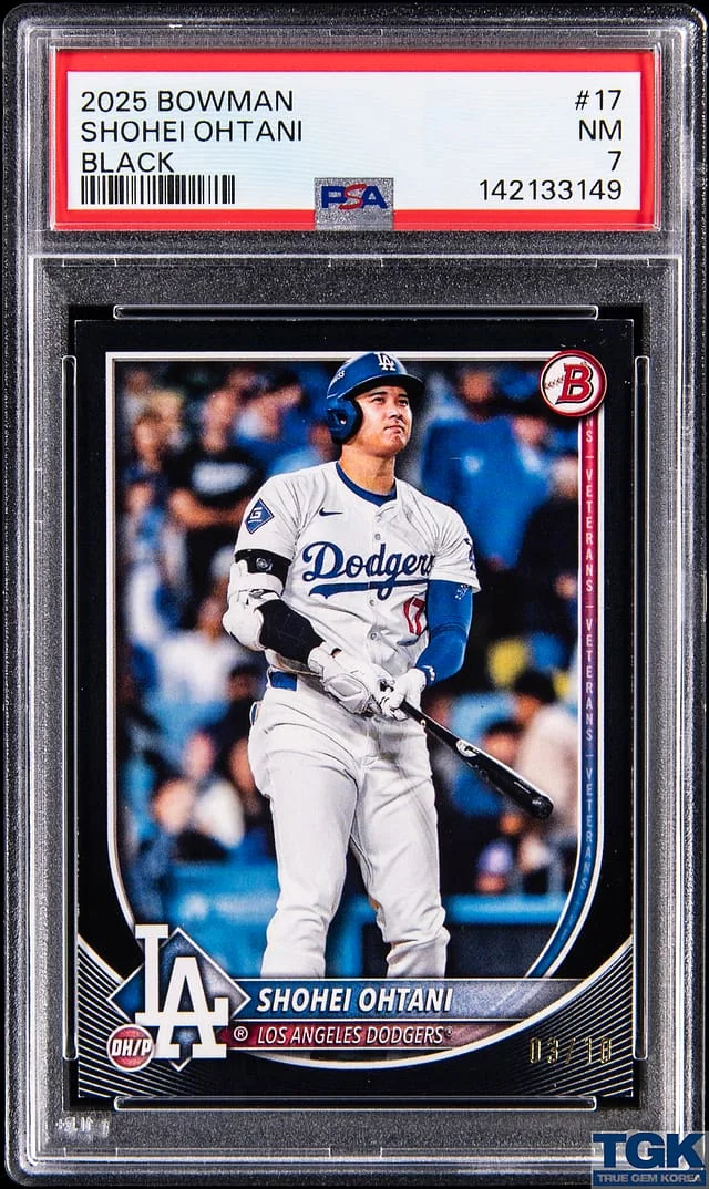2025 Bowman Shohei Ohtani Black #17 card image