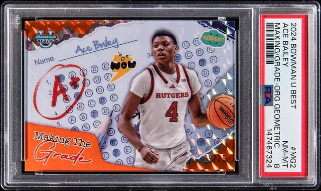 2025 Bowman University Best Making The Grade Orange Geometric #MG-2 #no-number card image