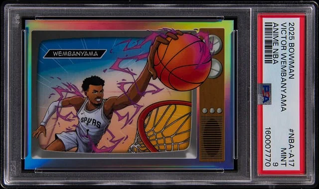 2025 Bowman Victor Wembanyama Anime NBA #NBA-A17 card image