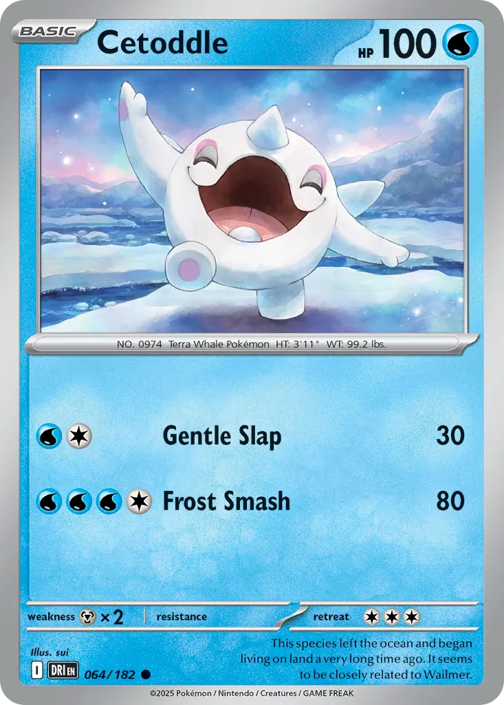 2025 Destined Rivals Cetoddle #064/182 Common card image