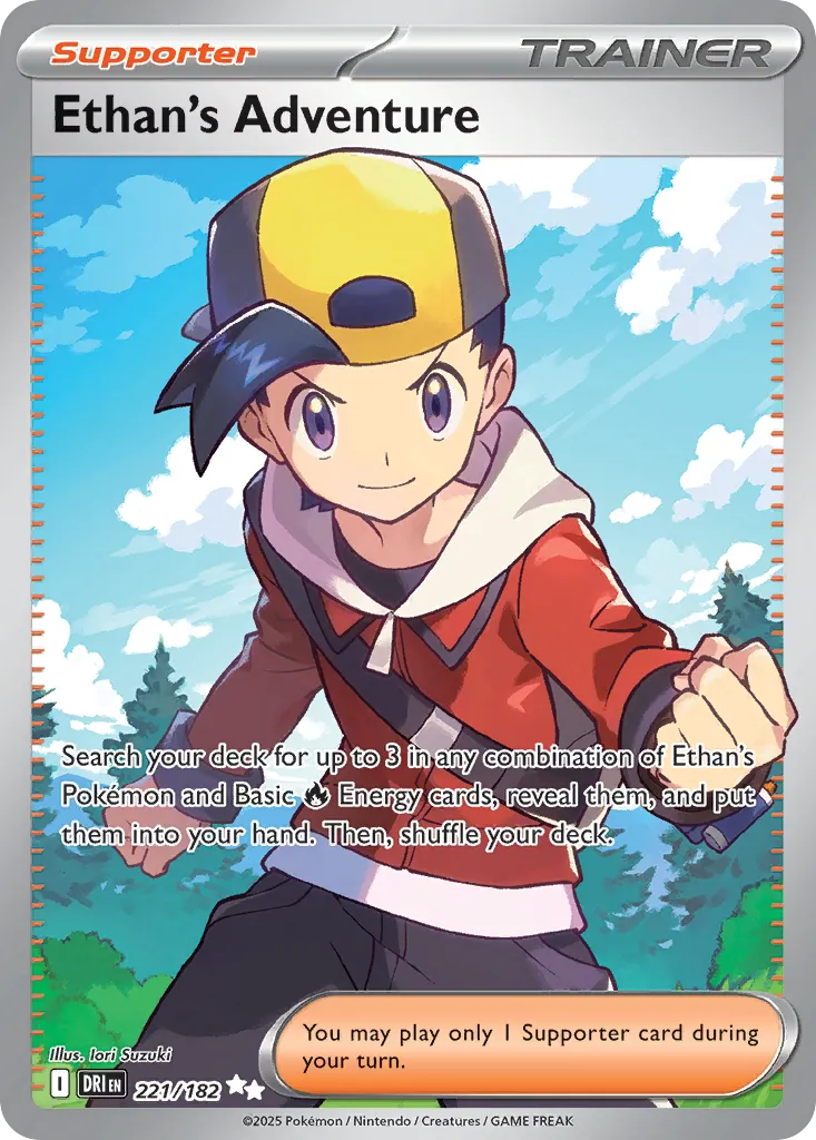 2025 Destined Rivals Ethan's Adventure Ultra Rare #221/182 Ultra Rare card image