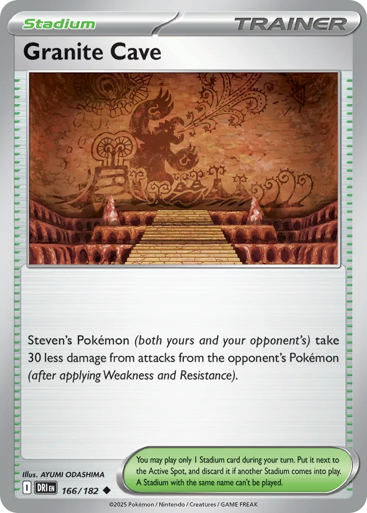 2025 Destined Rivals Granite Cave #166/182 Uncommon card image