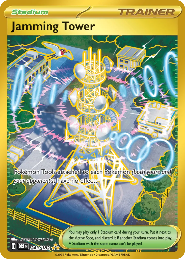 2025 Destined Rivals Jamming Tower Hyper Rare #243/182 Hyper Rare card image