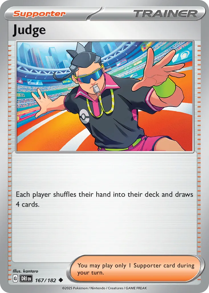 2025 Destined Rivals Judge #167/182 Uncommon card image