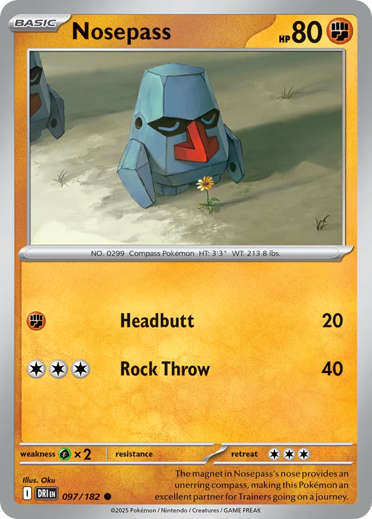 2025 Destined Rivals Nosepass #097/182 Common card image
