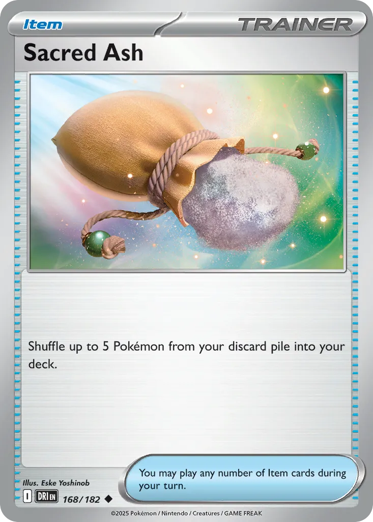 2025 Destined Rivals Sacred Ash #168/182 Uncommon card image