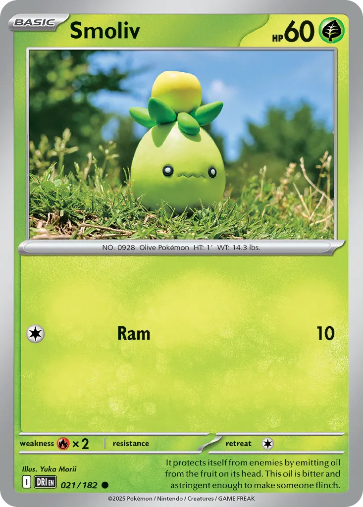 2025 Destined Rivals Smoliv Common #021/182 Common card image