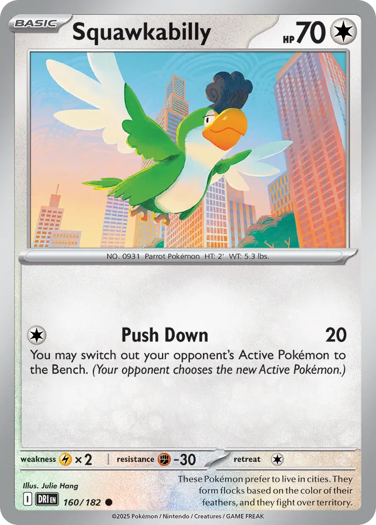 2025 Destined Rivals Squawkabilly Common #160/182 Common card image