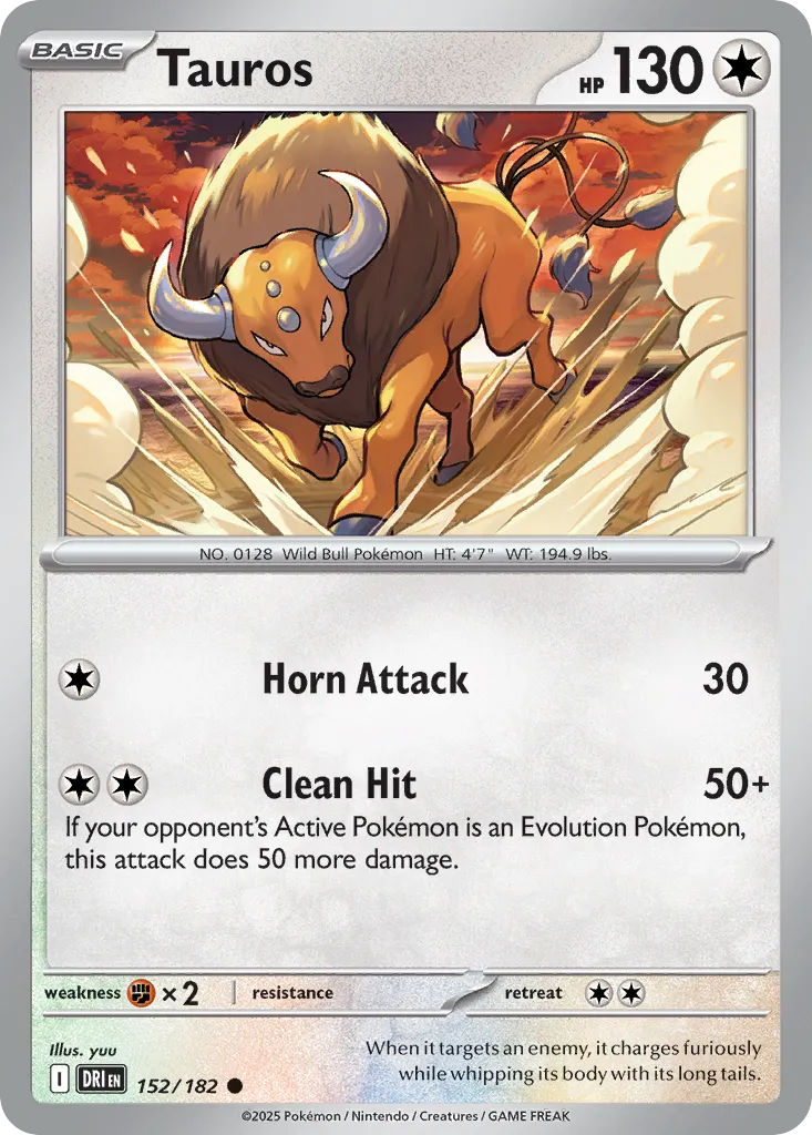 2025 Destined Rivals Tauros #152/182 Common card image