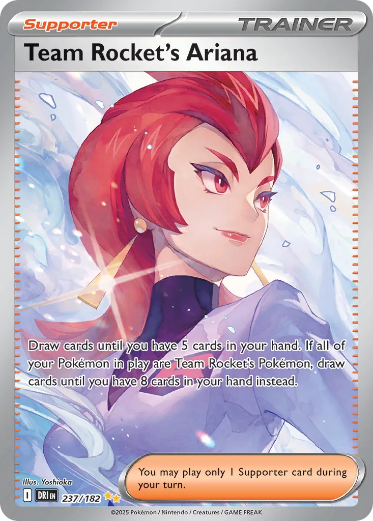 2025 Destined Rivals Team Rocket's Ariana #237/182 Special Illustration Rare card image