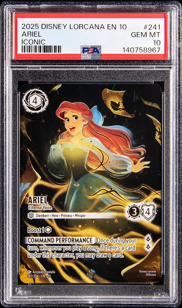 2025 Disney Lorcana EN 10 Iconic Ariel #241 card image