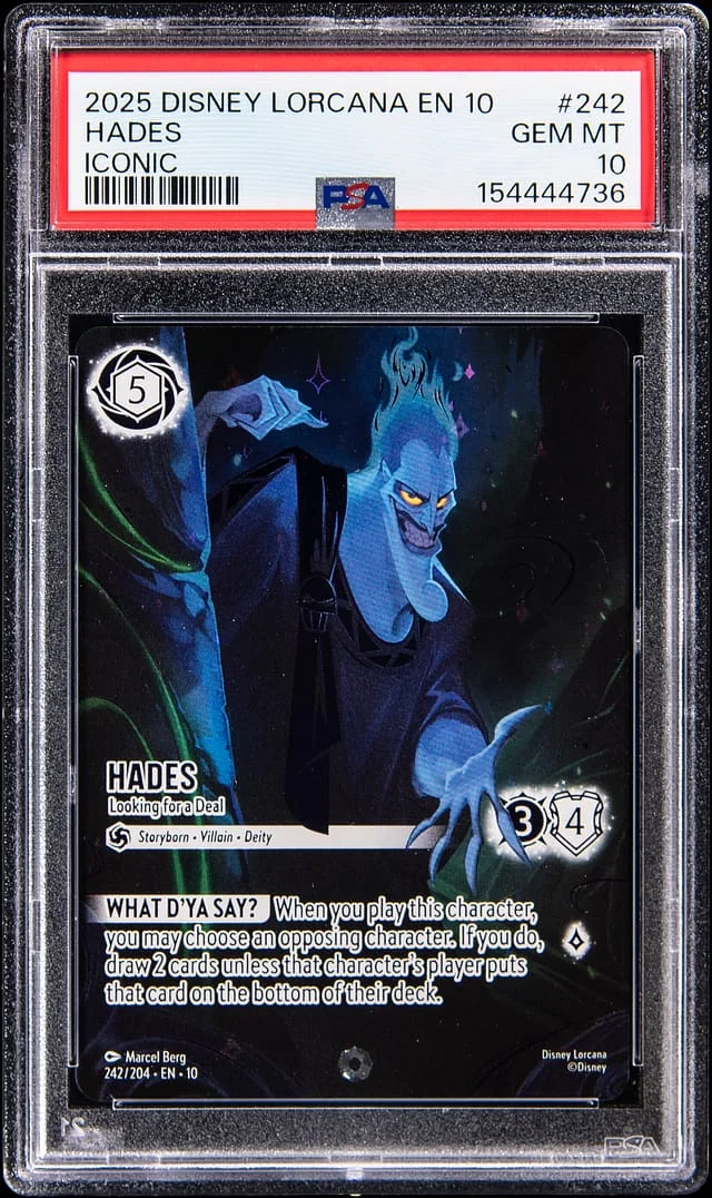 2025 Disney Lorcana EN 10 Iconic Hades #242 card image