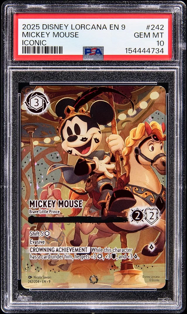 2025 Disney Lorcana EN 9 Iconic Mickey Mouse #242 card image