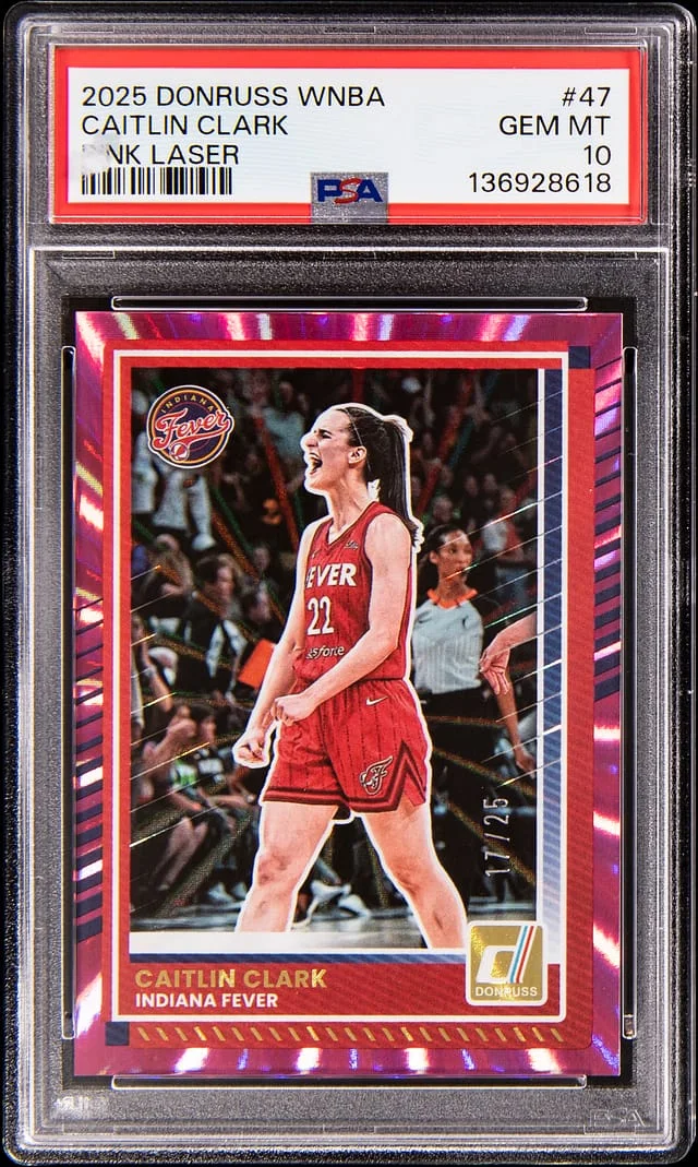 2025 Donruss Caitlin Clark WNBA Orange Lava #47 card image