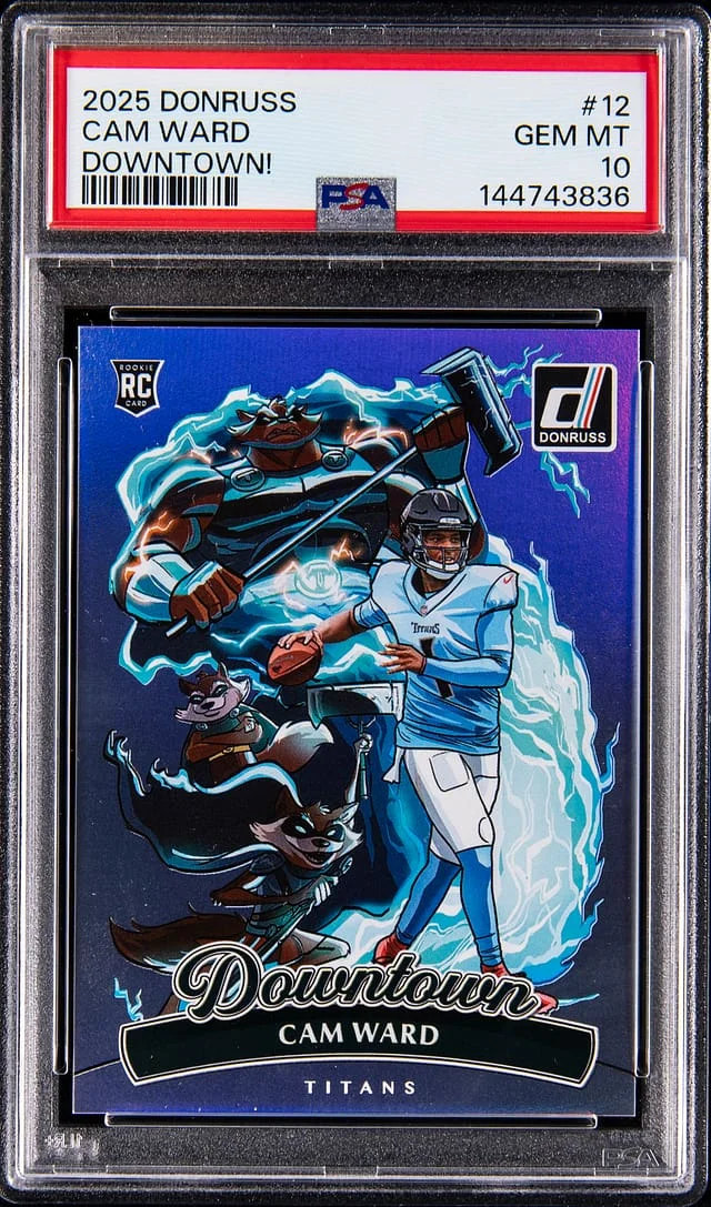 2025 Donruss Cam Ward Downtown! #12 card image
