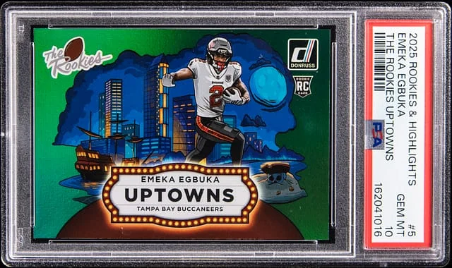 2025 Donruss Emeka Egbuka Rookies & Highlights The Rookies Uptowns #TRU-5 card image