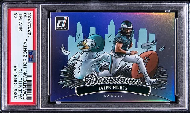 2025 Donruss Jalen Hurts Downtown! Horizontal #3 card image
