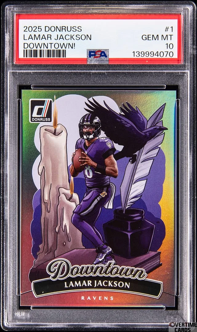 2025 Donruss Lamar Jackson Downtown! #1 card image