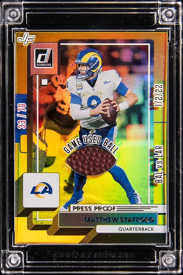 2025 Donruss Matthew Stafford Jersey Fusion #17 card image