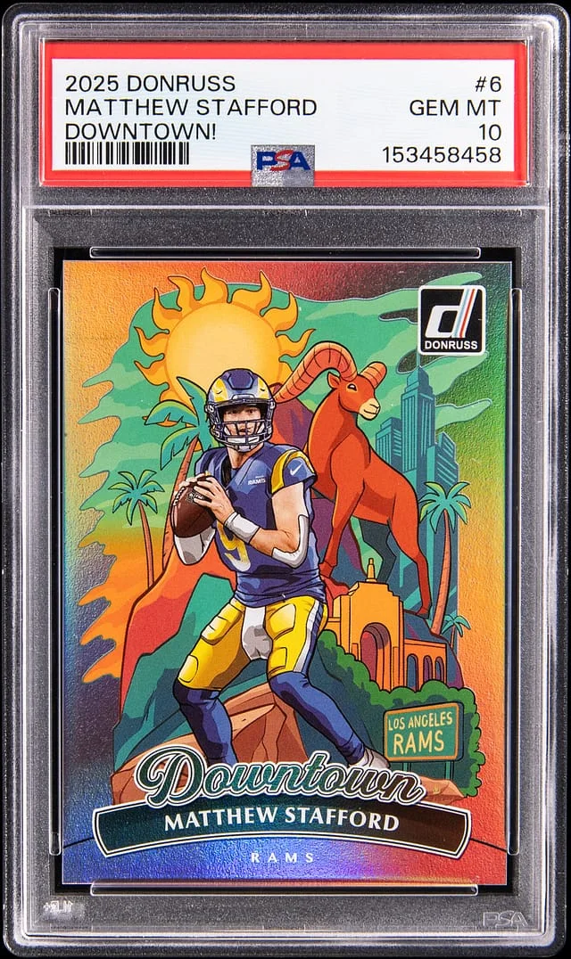 2025 Donruss Matthew Stafford Downtown! #6 card image
