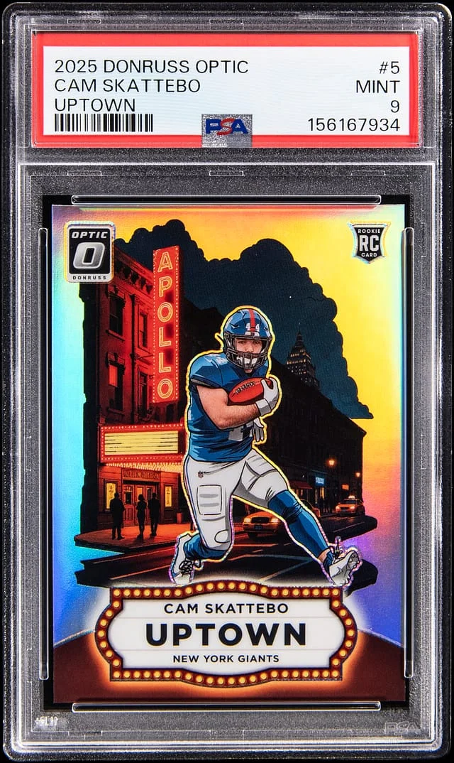 2025 Donruss Optic Cam Skattebo Uptown #5 card image