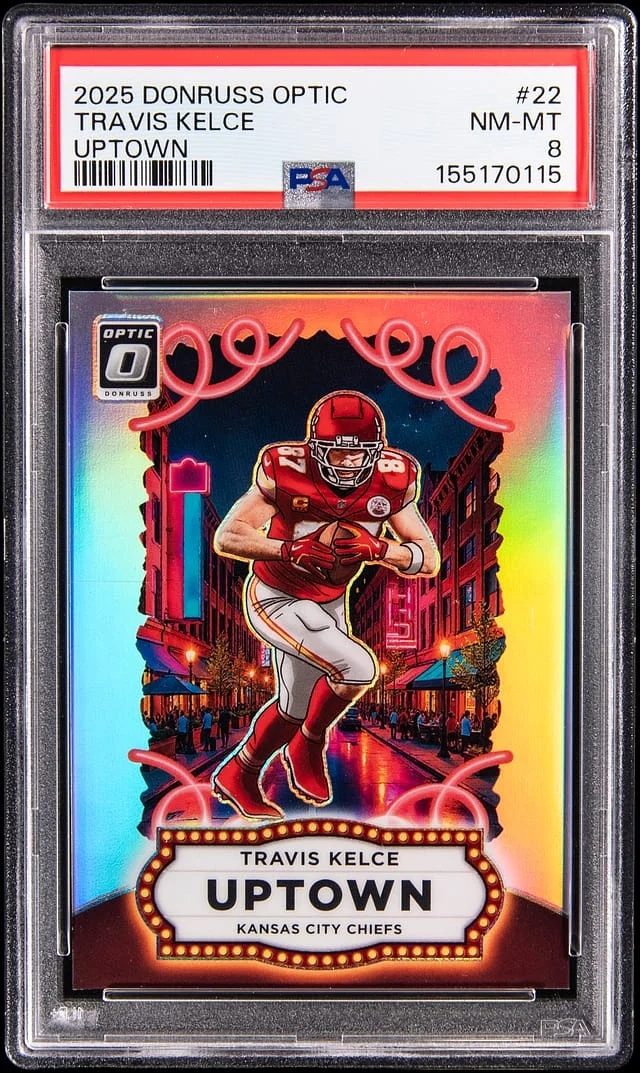 2025 Donruss Optic Travis Kelce Uptown #22 card image