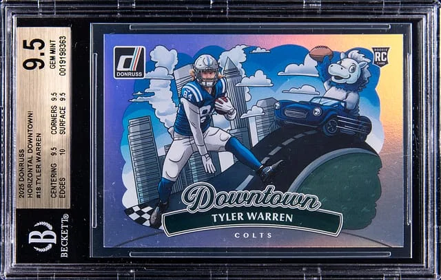 2025 Donruss Tyler Warren Horizontal Downtown #18 card image