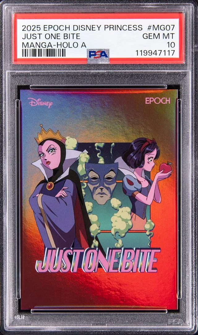 2025 Epoch Disney Princess Manga Holo A Just One Bite #MG-07 card image