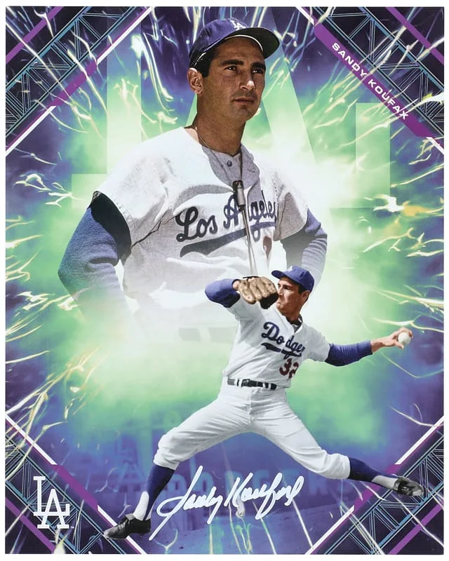 2025 Fanatics Under Wraps Emanate Sandy Koufax Signed Card - 8 x MLB Authenticated, Fanatics #10 card image