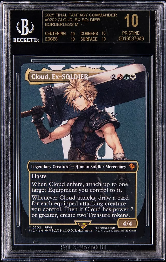 2025 Final Fantasy Commander Borderless Cloud, Ex-Soldier #0202 card image