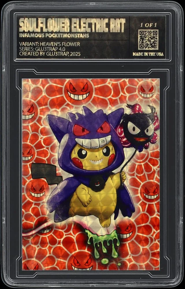 2025 Glu3trap 4.0 Soulflower Electric Rat Heaven's Flower Encapsulated - With Original Box #Glu3trap card image