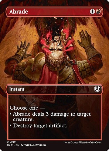 2025 Innistrad Remastered Art Series Abrade // Abrade common #11 unlisted card image