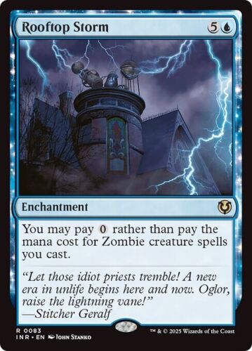 2025 Innistrad Remastered Art Series Rooftop Storm // Rooftop Storm common #8 unlisted card image