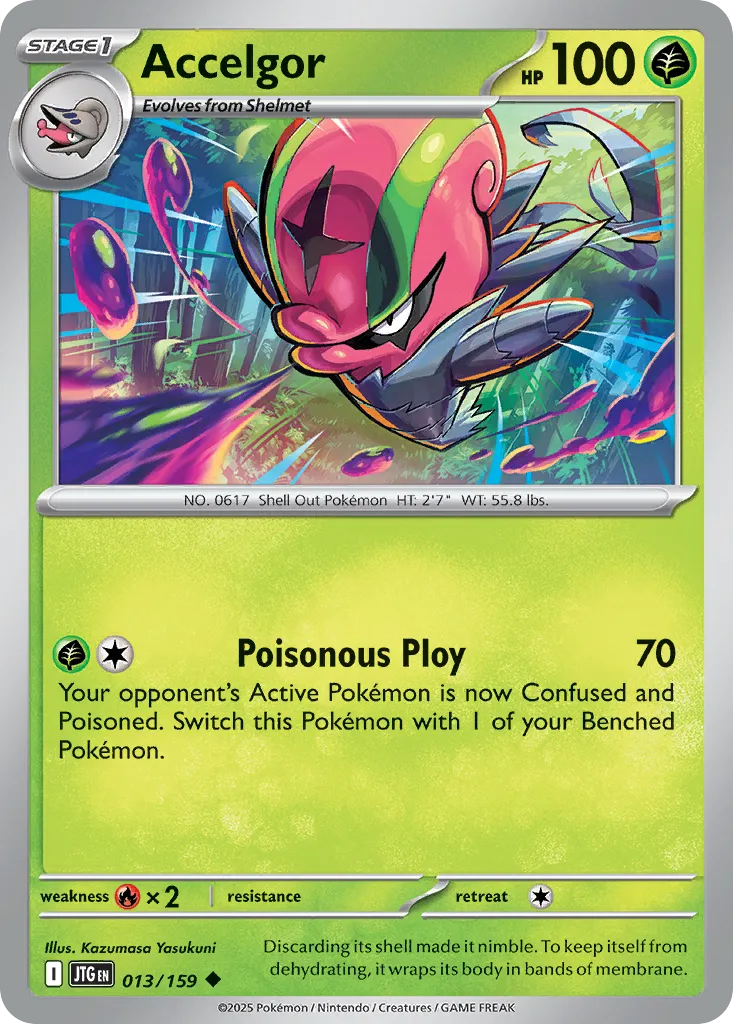 2025 Journey Together Accelgor Uncommon #013/159 Uncommon card image