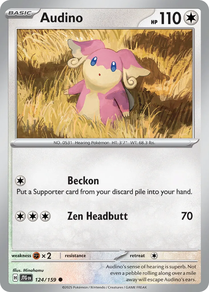 2025 Journey Together Audino #124/159 Common card image
